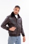 nahlad Kožený pánský bluson s pravou kožešinou