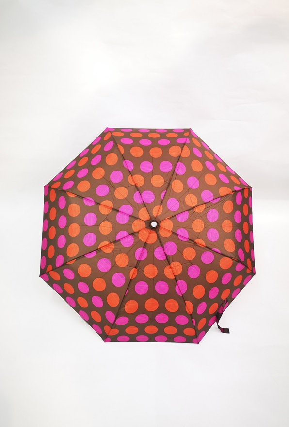 detail Automatický deštník puntíky