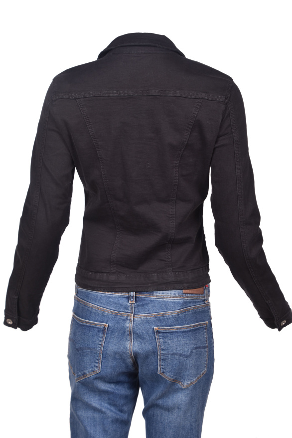 detail Jeansová bunda