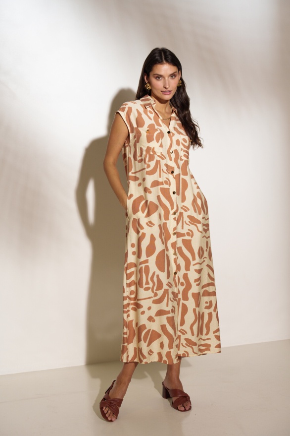 detail Letní propínací šaty