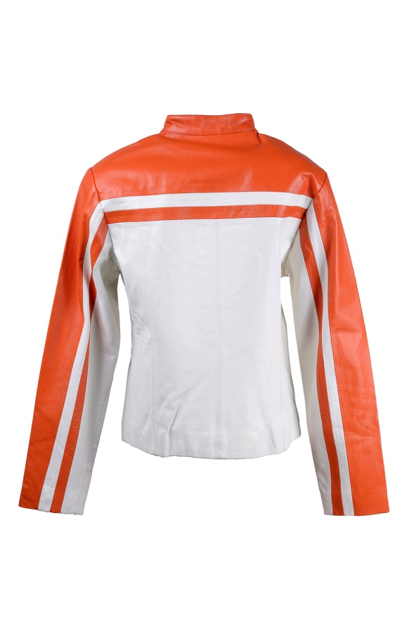 detail Kožená dámská bunda