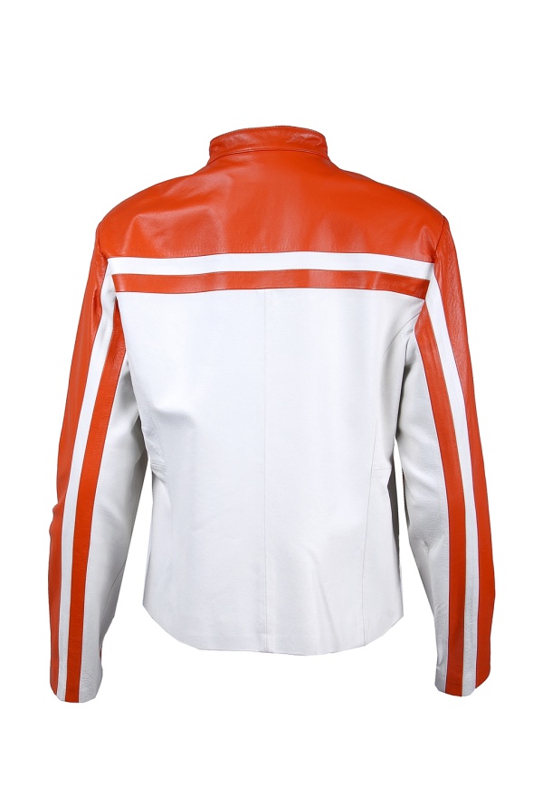 detail Kožená dámská bunda