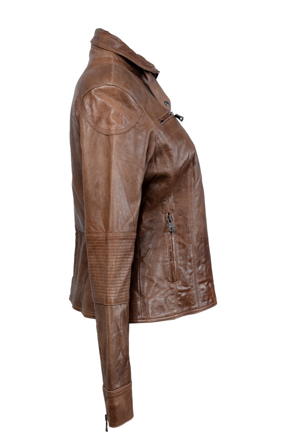 detail kožená dám. bundička