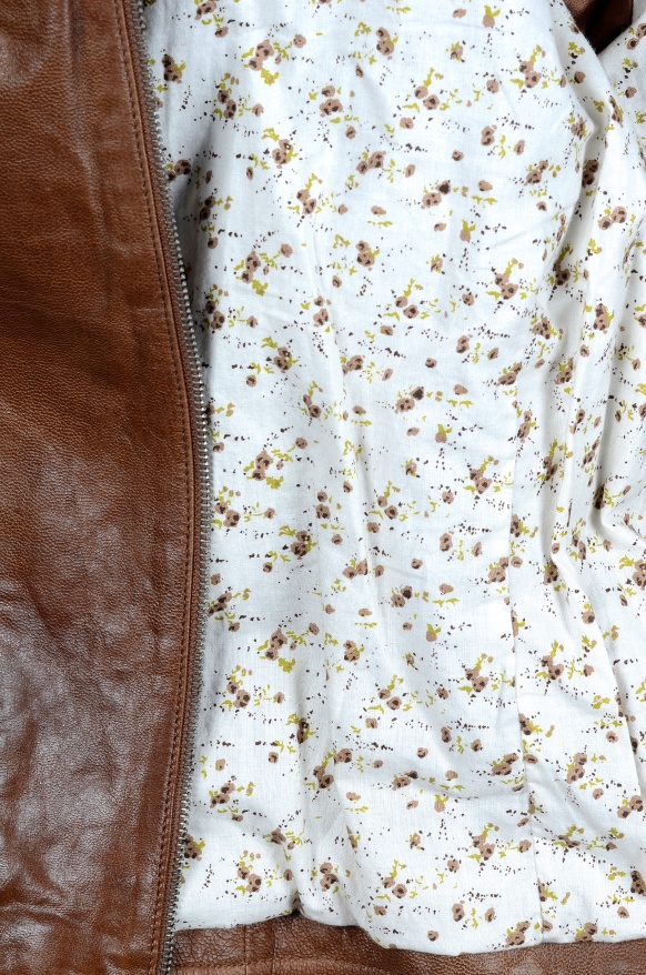 detail kožená dám. bundička