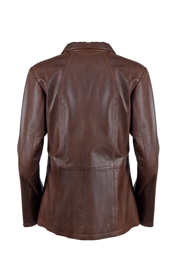 detail kožená dámská bunda