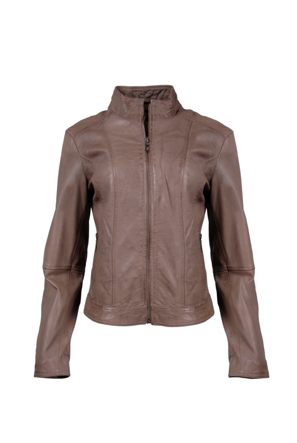 detail kožená bunda dámská