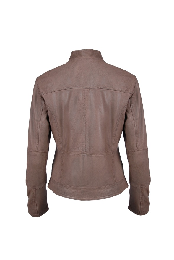 detail kožená bunda dámská