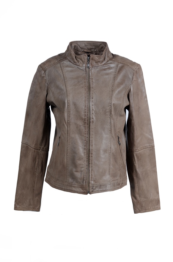 detail kožená bunda dámská